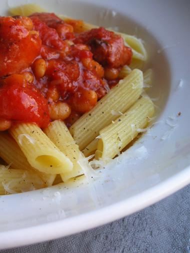 Anke Gröner» Blog Archive » Pasta mit Salsiccia und weißen Bohnen